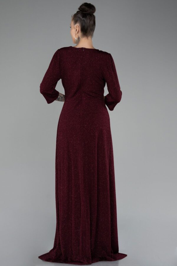 Kapri Kol Uzun Simli Büyük Beden Abiye Abu39740 - Görsel 2