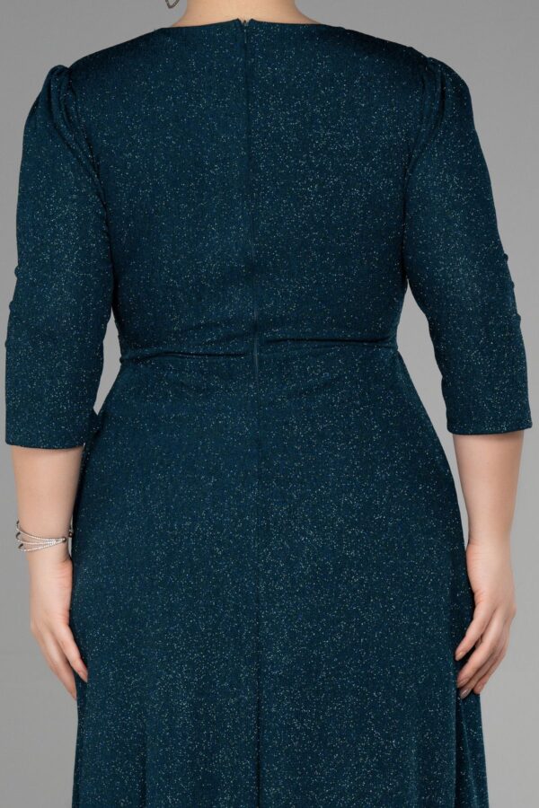 Kapri Kol Uzun Simli Büyük Beden Abiye Abu39740 - Görsel 8