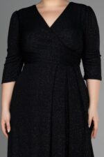 Kapri Kol Uzun Simli Büyük Beden Abiye Abu39740 - Görsel 11