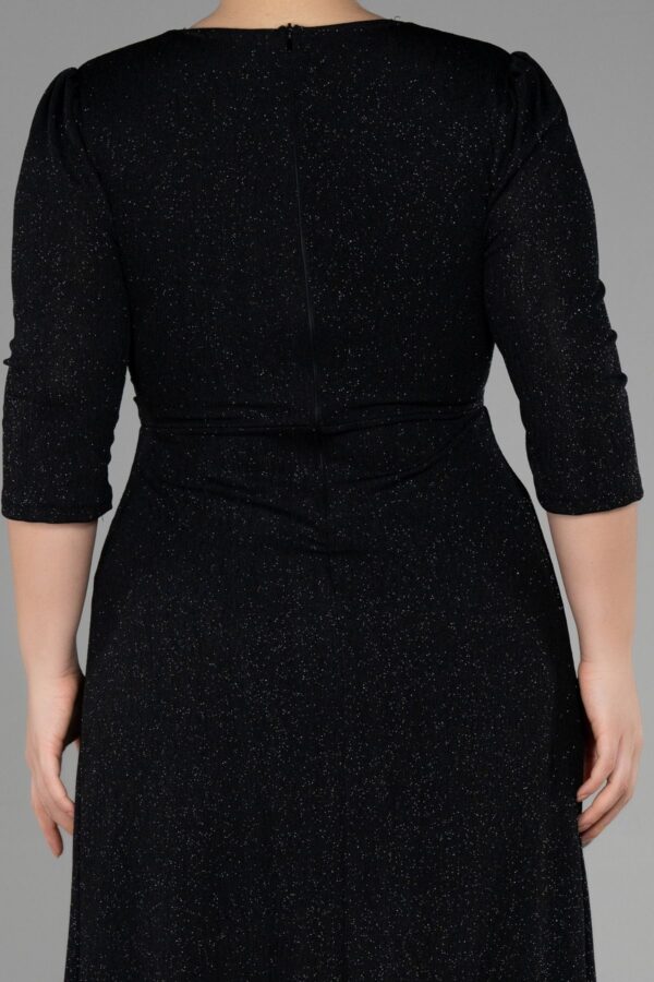 Kapri Kol Uzun Simli Büyük Beden Abiye Abu39740 - Görsel 12