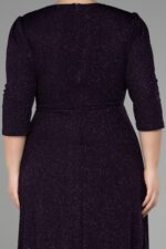 Kapri Kol Uzun Simli Büyük Beden Abiye Abu39740 - Görsel 20