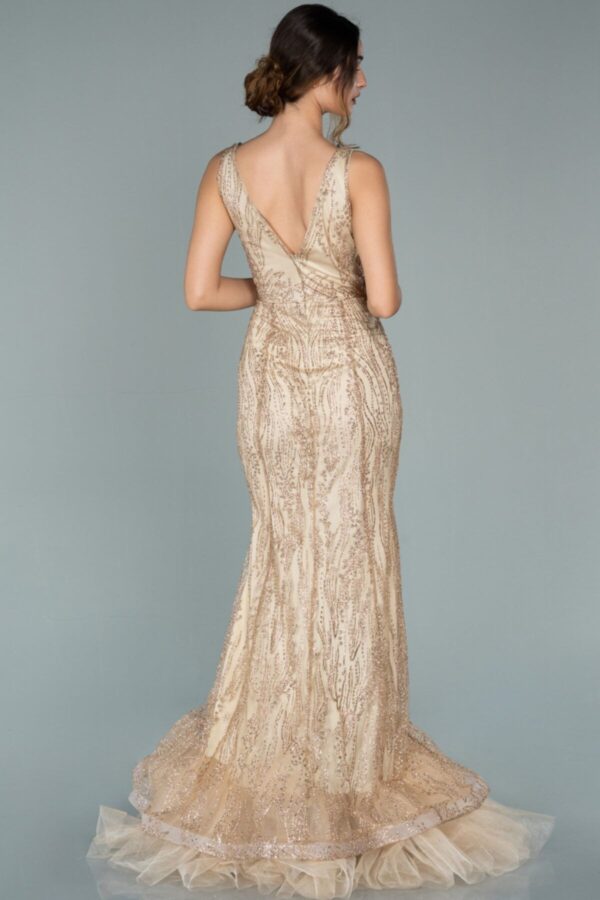 Kolsuz Simli Uzun Abiye Elbise Abu1979 - Görsel 2