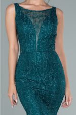 Kolsuz Simli Uzun Abiye Elbise Abu1979 - Görsel 11