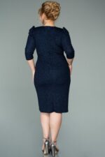 Kapri Kol Simli Büyük Beden Abiye ABK1246 - Görsel 10