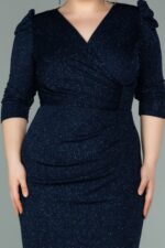 Kapri Kol Simli Büyük Beden Abiye ABK1246 - Görsel 11