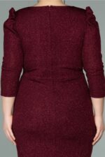 Kapri Kol Simli Büyük Beden Abiye ABK1246 - Görsel 16