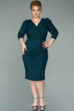 Kapri Kol Simli Büyük Beden Abiye ABK1246 - Görsel 17