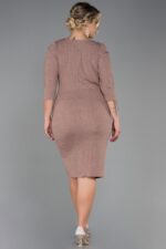 Kapri Kol Simli Büyük Beden Abiye ABK1246 - Görsel 2