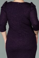 Kapri Kol Simli Büyük Beden Abiye ABK1246 - Görsel 24