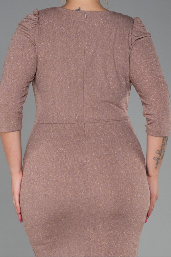 Kapri Kol Simli Büyük Beden Abiye ABK1246 - Görsel 4