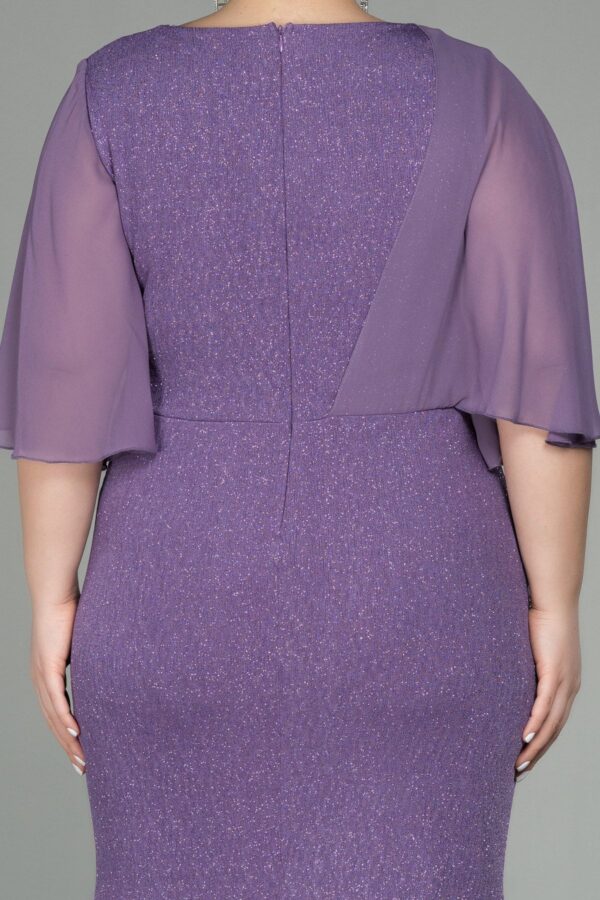 Kısa Kol Uzun Simli Büyük Beden Abiye Abu39596 - Görsel 24