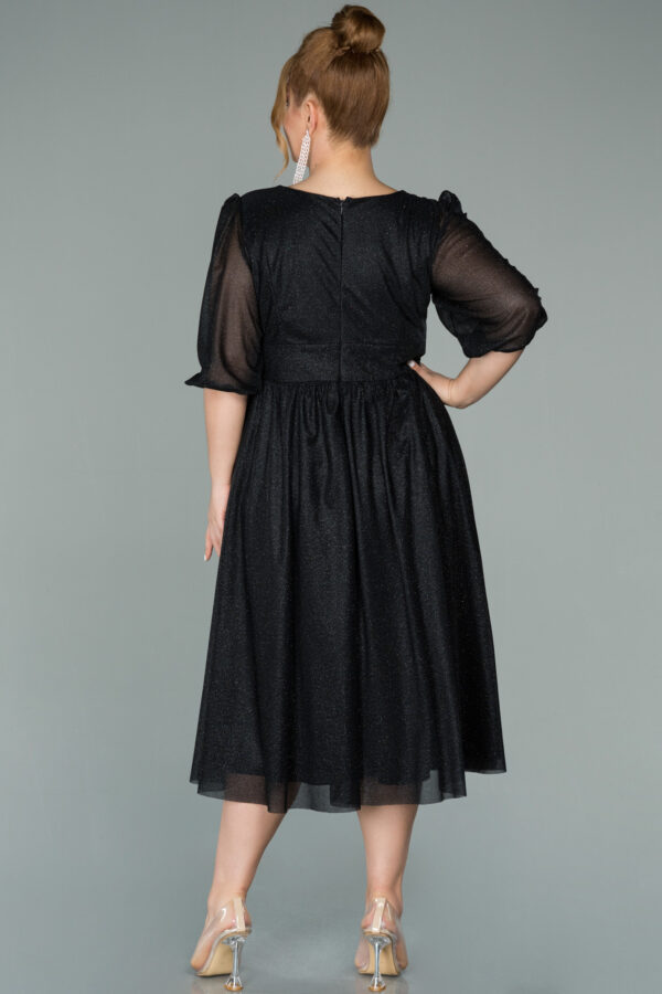 Kapri Kol Simli Midi Büyük Beden Abiye ABK38848 - Görsel 14