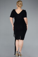 Kısa Kol Simli Midi Büyük Beden Abiye ABK41000 - Görsel 14