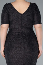 Kısa Kol Simli Midi Büyük Beden Abiye ABK41000 - Görsel 20