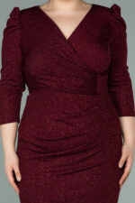 Kapri Kol Simli Büyük Beden Abiye ABK38975 - Görsel 4