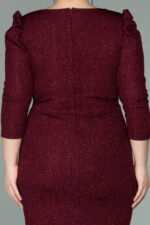 Kapri Kol Simli Büyük Beden Abiye ABK38975 - Görsel 5