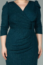 Kapri Kol Simli Büyük Beden Abiye ABK38975 - Görsel 16