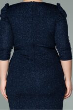 Kapri Kol Simli Büyük Beden Abiye ABK38975 - Görsel 20