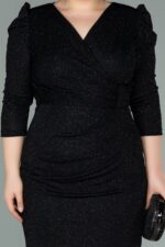 Kapri Kol Simli Büyük Beden Abiye ABK38975 - Görsel 23