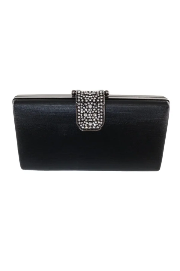 Siyah Saten Abiye Çanta V739 - Görsel 2